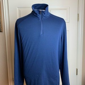 Eddie Bauer 1/4 Zip Pullover Navy Blue L